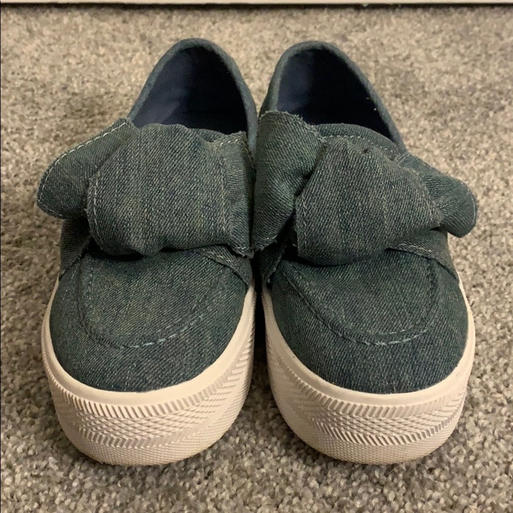 G by Guess Denim Platform Slip On with Bow